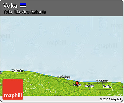 Physical 3D Map of Voka