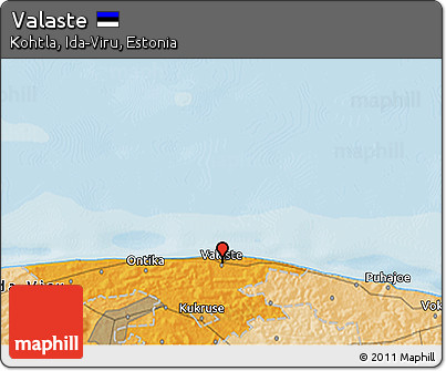Political 3D Map of Valaste