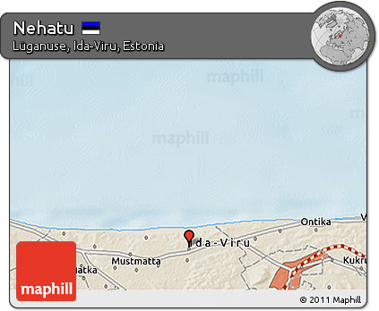 Shaded Relief 3D Map of Nehatu