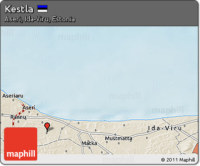 Shaded Relief 3D Map of Kestla