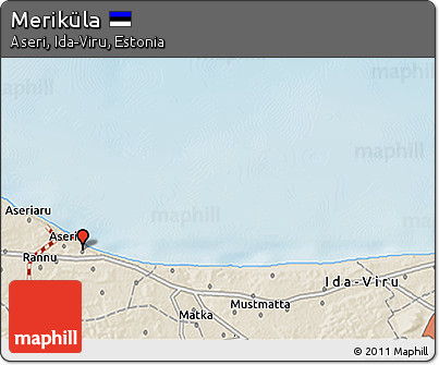 Shaded Relief 3D Map of Meriküla