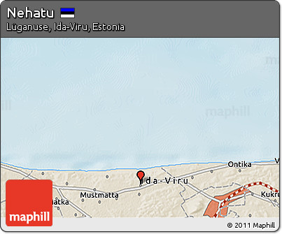 Shaded Relief 3D Map of Nehatu