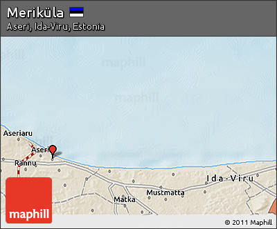 Shaded Relief 3D Map of Meriküla