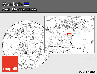 Blank Location Map of Meriküla