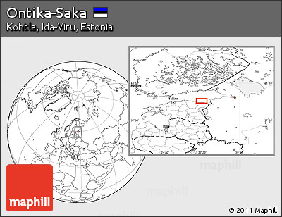 Blank Location Map of Ontika-Saka