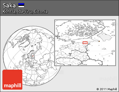 Blank Location Map of Saka