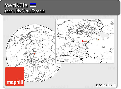 Blank Location Map of Meriküla