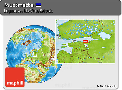 Physical Location Map of Mustmätta