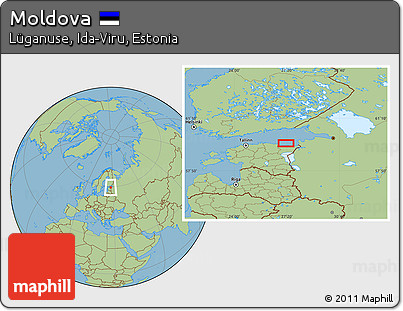 Savanna Style Location Map of Moldova