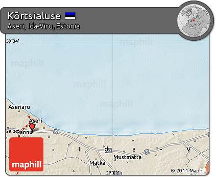 Shaded Relief Map of Kõrtsialuse