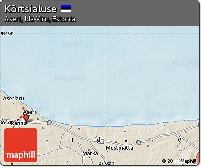 Shaded Relief Map of Kõrtsialuse
