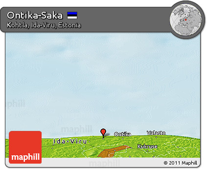 Physical Panoramic Map of Ontika-Saka