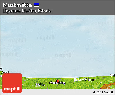 Physical Panoramic Map of Mustmätta