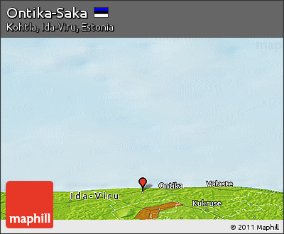Physical Panoramic Map of Ontika-Saka