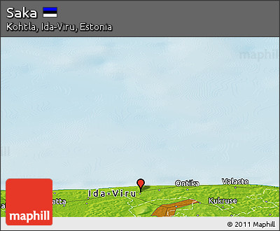 Physical Panoramic Map of Saka