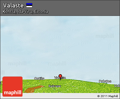 Physical Panoramic Map of Valaste