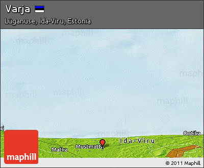 Physical Panoramic Map of Varja