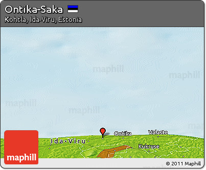 Physical Panoramic Map of Ontika-Saka