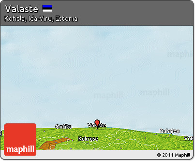 Physical Panoramic Map of Valaste