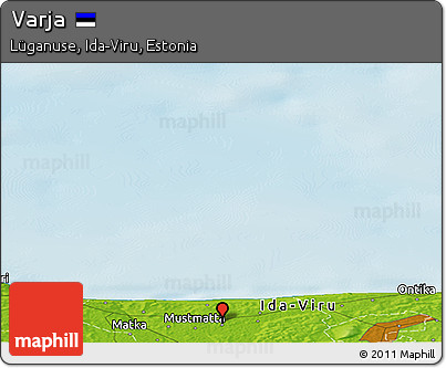 Physical Panoramic Map of Varja