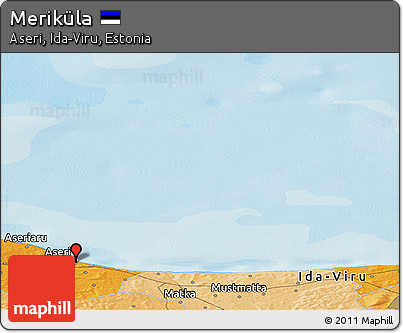 Political Panoramic Map of Meriküla