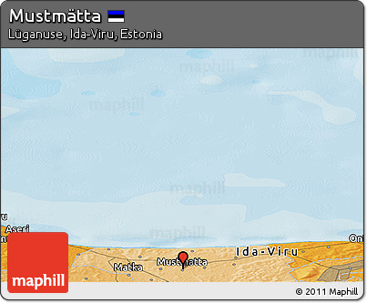 Political Panoramic Map of Mustmätta