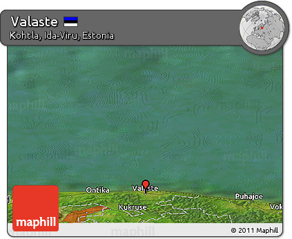 Satellite Panoramic Map of Valaste