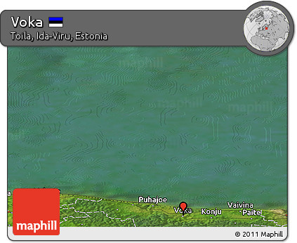 Satellite Panoramic Map of Voka