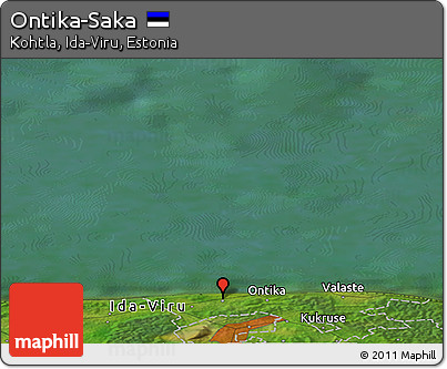 Satellite Panoramic Map of Ontika-Saka