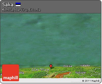 Satellite Panoramic Map of Saka
