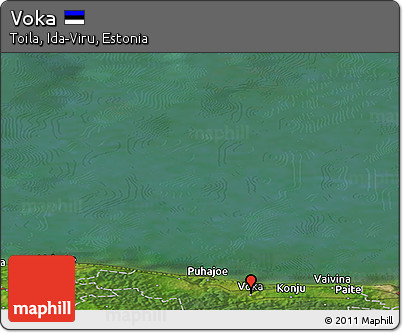 Satellite Panoramic Map of Voka