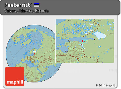 Savanna Style Location Map of Peeterristi
