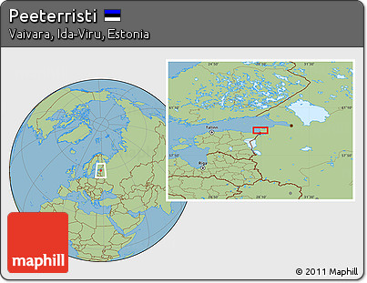 Savanna Style Location Map of Peeterristi