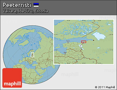 Savanna Style Location Map of Peeterristi