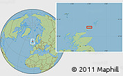 Savanna Style Location Map of the area around 59° 34' 34" N, 2° 28' 30" W