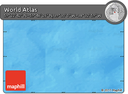 Physical Map of the Area around 59° 34' 34" N, 39° 1' 29" W