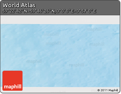 Physical 3D Map of the Area around 59° 34' 34" N, 3° 28' 30" E