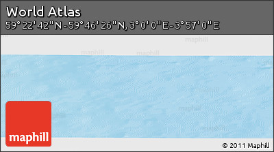 Physical Panoramic Map of the Area around 59° 34' 34" N, 3° 28' 30" E