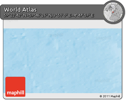 Physical 3D Map of the Area around 59° 34' 34" N, 4° 19' 30" E