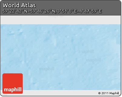 Physical 3D Map of the Area around 59° 34' 34" N, 4° 19' 30" E