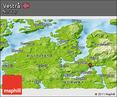 Physical Panoramic Map of Vestrå