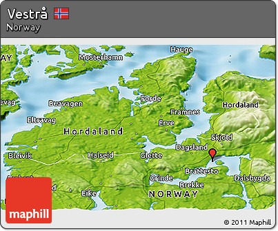 Physical Panoramic Map of Vestrå