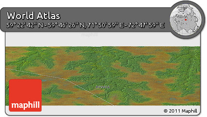 Satellite Panoramic Map of the Area around 59° 34' 34" N, 72° 19' 29" E