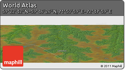 Satellite Panoramic Map of the Area around 59° 34' 34" N, 72° 19' 29" E