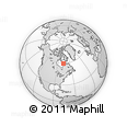 Outline Map of the Area around 59° 34' 34" N, 76° 25' 30" W, rectangular outline