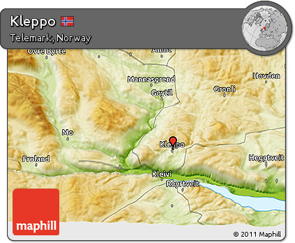 Physical 3D Map of Kleppo
