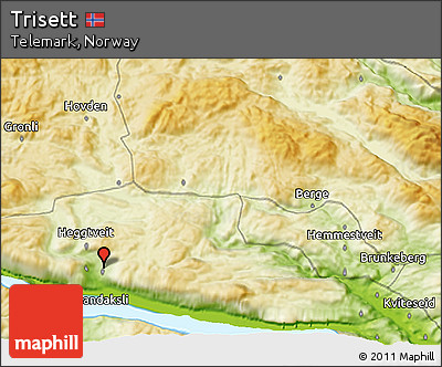 Physical 3D Map of Trisett