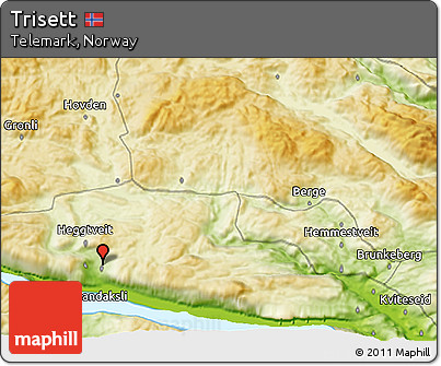 Physical 3D Map of Trisett