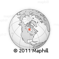 Outline Map of the Area around 59° 34' 34" N, 90° 52' 30" W, rectangular outline