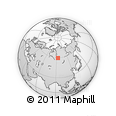Outline Map of the Area around 59° 34' 34" N, 93° 34' 29" E, rectangular outline